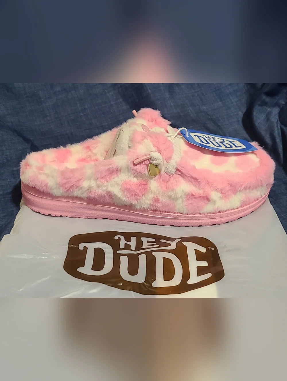 Hey Dude Wendy Heart Slippers, New In Original Packaging!  Womens 10 - Picture 8 of 10